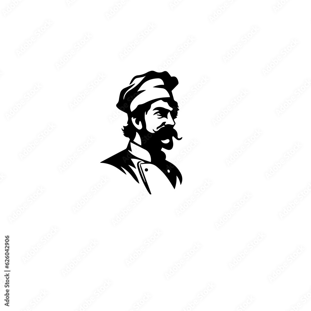 chef silhouette illustration