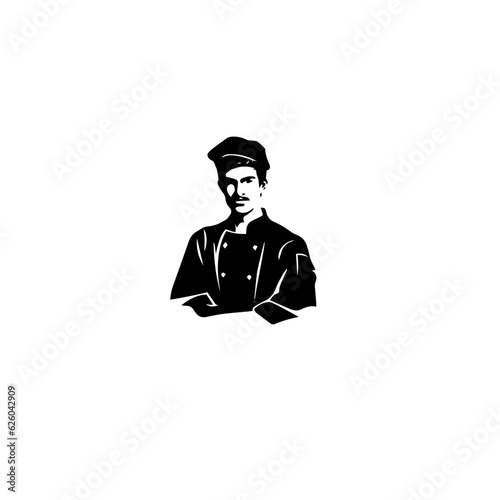 chef silhouette illustration