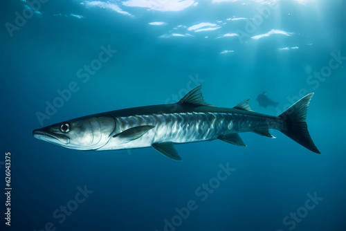Barracuda - Found in tropical and subtropical waters around the world  are commonly used in Caribbean and Latin American cuisine and have a firm  meaty texture  Generative AI 