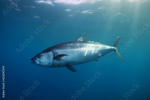 Bonito - Found in tropical and temperate waters around the world, are commonly used in Japanese cuisine and have a strong, meaty flavor (Generative AI) © Russell