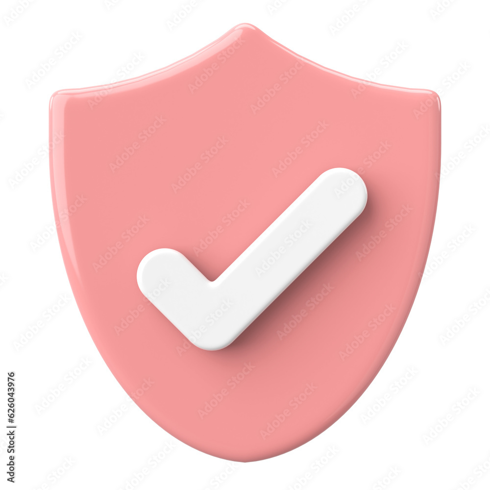 3D security icon. 3D illustration. 3D security icon. 3D illustration.