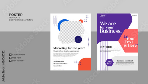 Collection of corporate business brochure, flyer design, layout template A4 size, Template vector design for Magazine, Poster and flyer vector. 