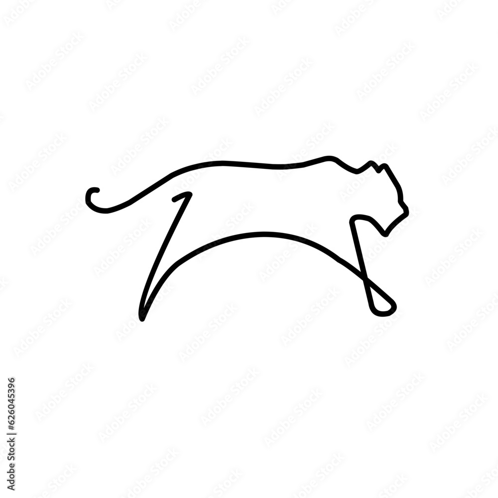 One Line Animals Icon One Line Animals Icon