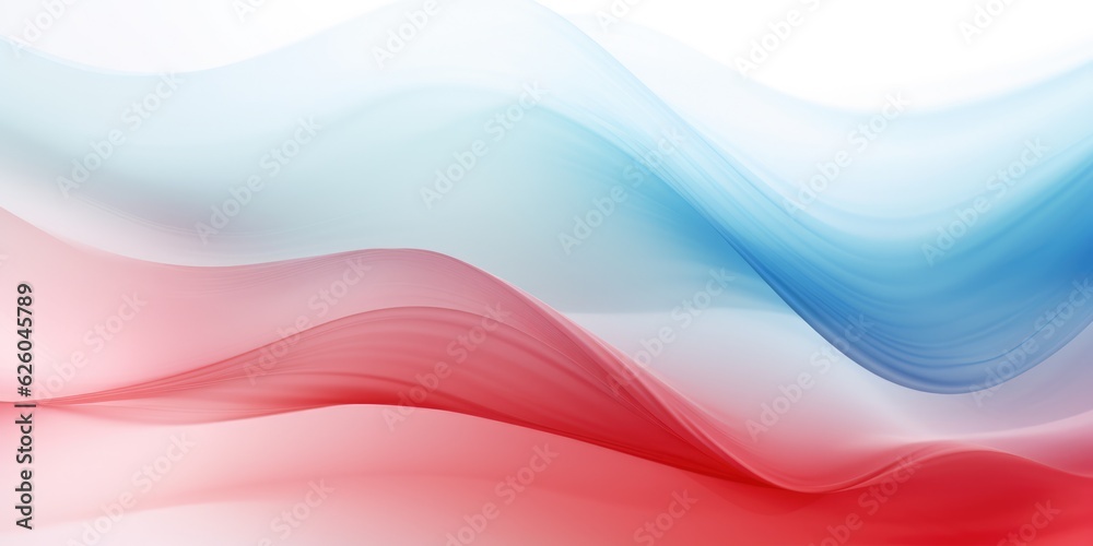 Abstract red and blue swirl wave on white background. Flow liquid lines design element, generative ai Abstract red and blue swirl wave on white background. Flow liquid lines design element, generative ai