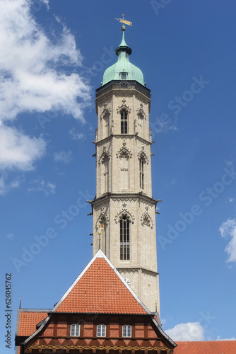 Braunschweig - Alte Waage und Turm der Andreaskirche, niedersachsen, Deutschland, Europa