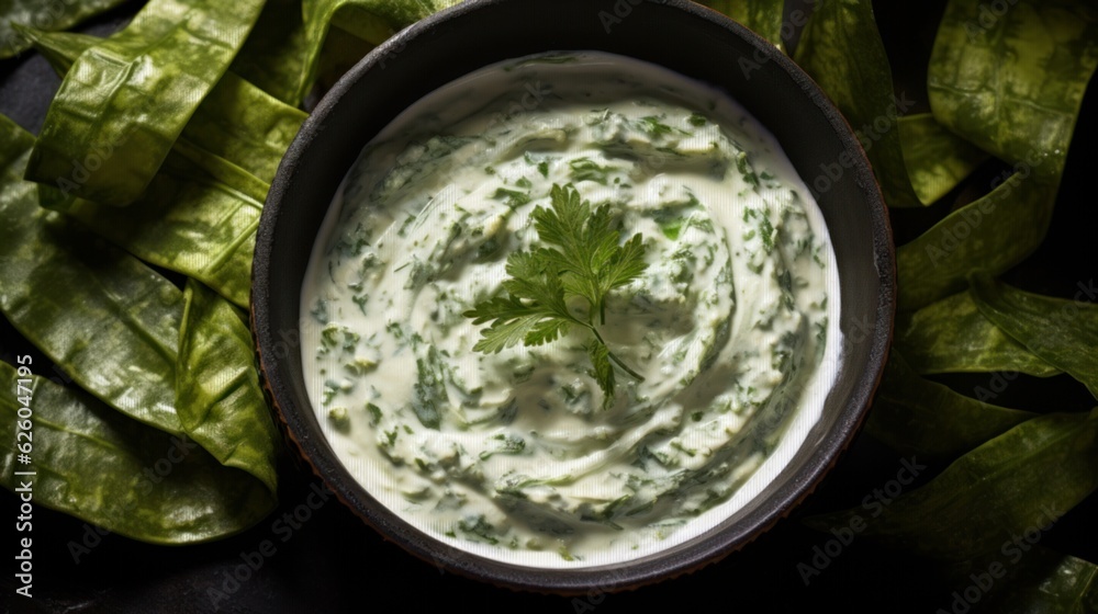 Rajas con Crema served in a white bowl, with the texture of the cream and layers of the dish apparent Rajas con Crema served in a white bowl, with the texture of the cream and layers of the dish apparent
