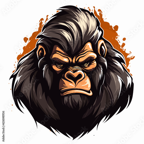 Esport vector logo gorilla, gorilla icon, gorilla head, vector