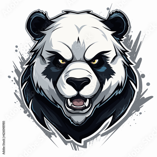 Esport vector logo panda, panda icon, panda head, vector