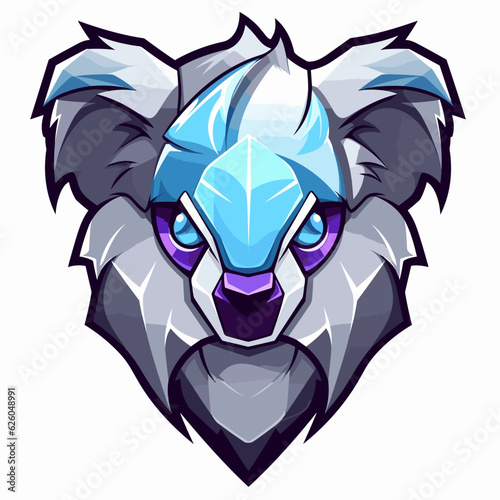 Esport vector logo koala, koala icon, koala head, vector photo