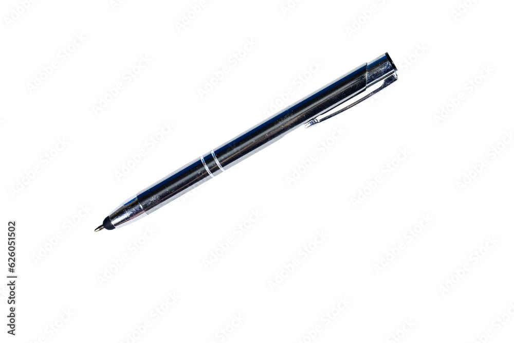 black ball point pen isolated on white background for work office or school black ball point pen isolated on white background for work office or school