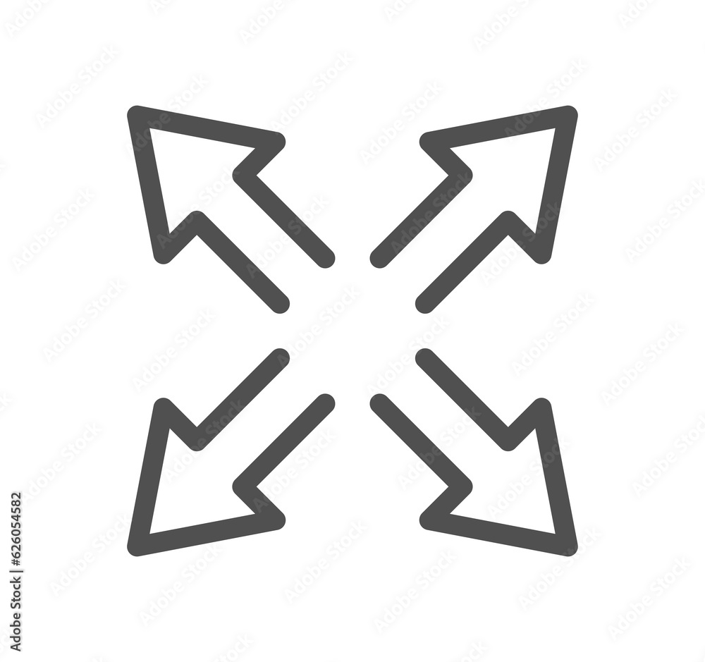 Interface arrows related icon outline and linear symbol. Interface arrows related icon outline and linear symbol.