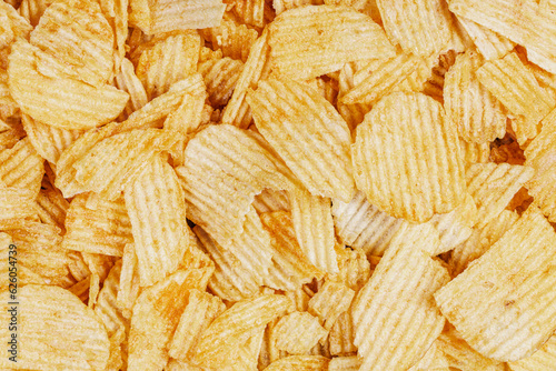 Close up of Cheddar and Sour Cream Potatoe chips