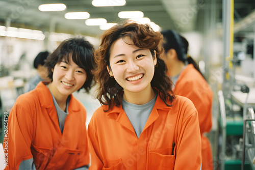 A group of worker in textile factory