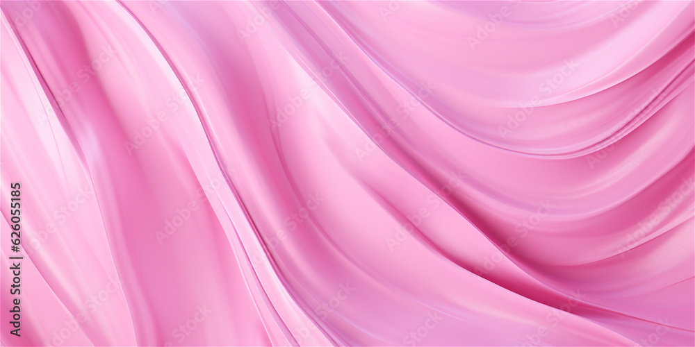 Obraz premium smooth 3d abstract barbie pink background, ai generated