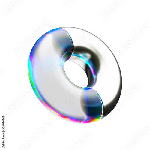 Fotografi Iridescent glass toroid