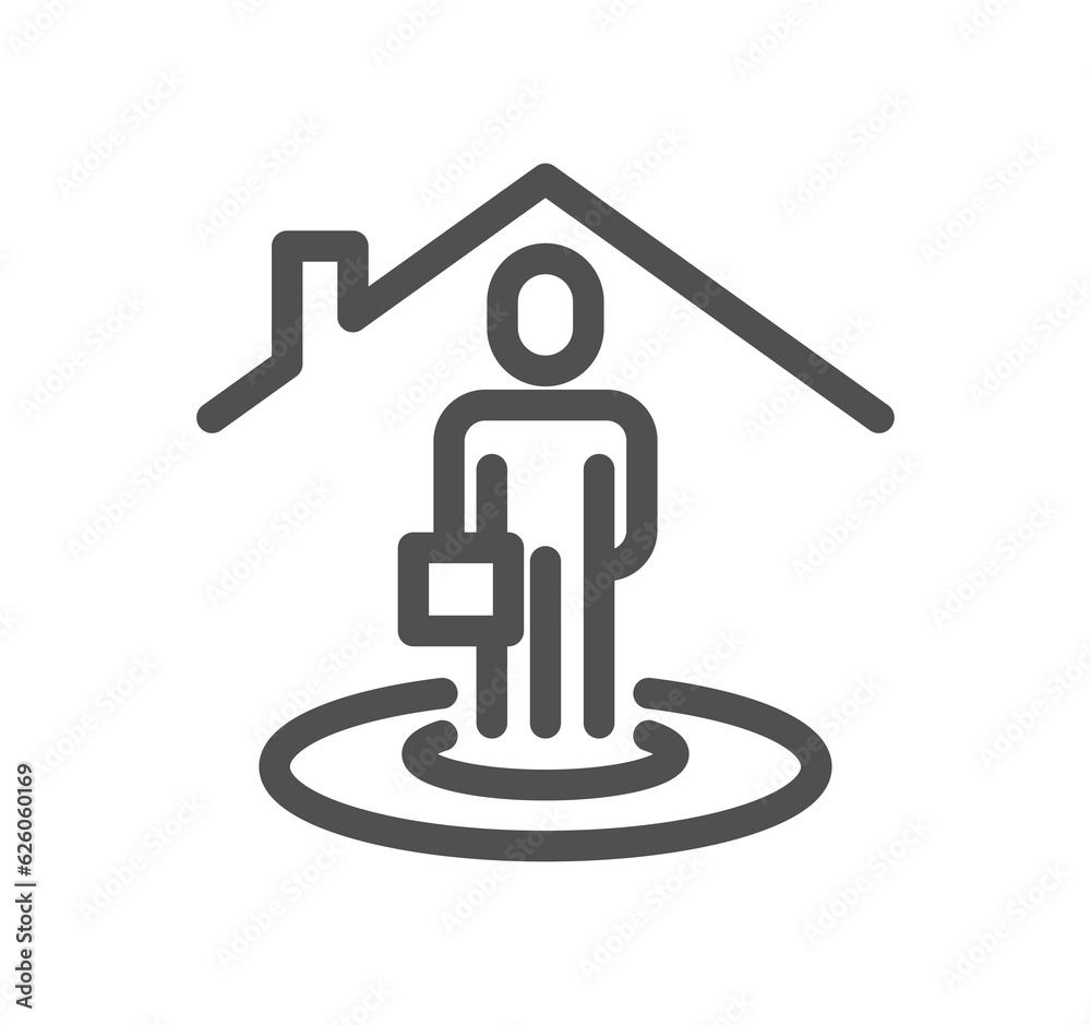 Work place related icon outline and linear symbol.
Work place related icon outline and linear symbol.