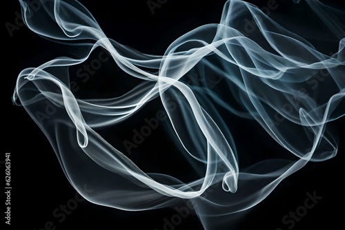 abstract smoke on black