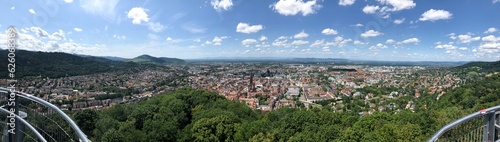 Panorama von Freiburg im Breisgau vom Schlossberg aus