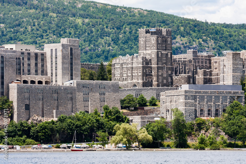 West Point Military Academy taken from across the Hudson River in Garrison, NY. photo