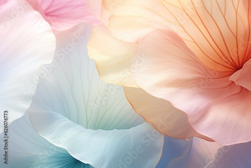 silky petals, pastel colors, closeup blossoms for background banner