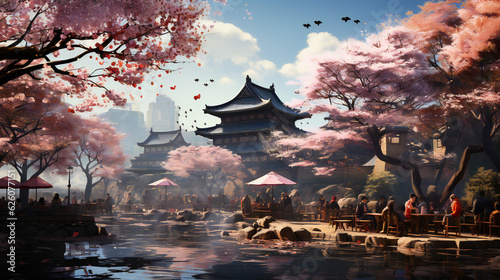 japanese temple in the day