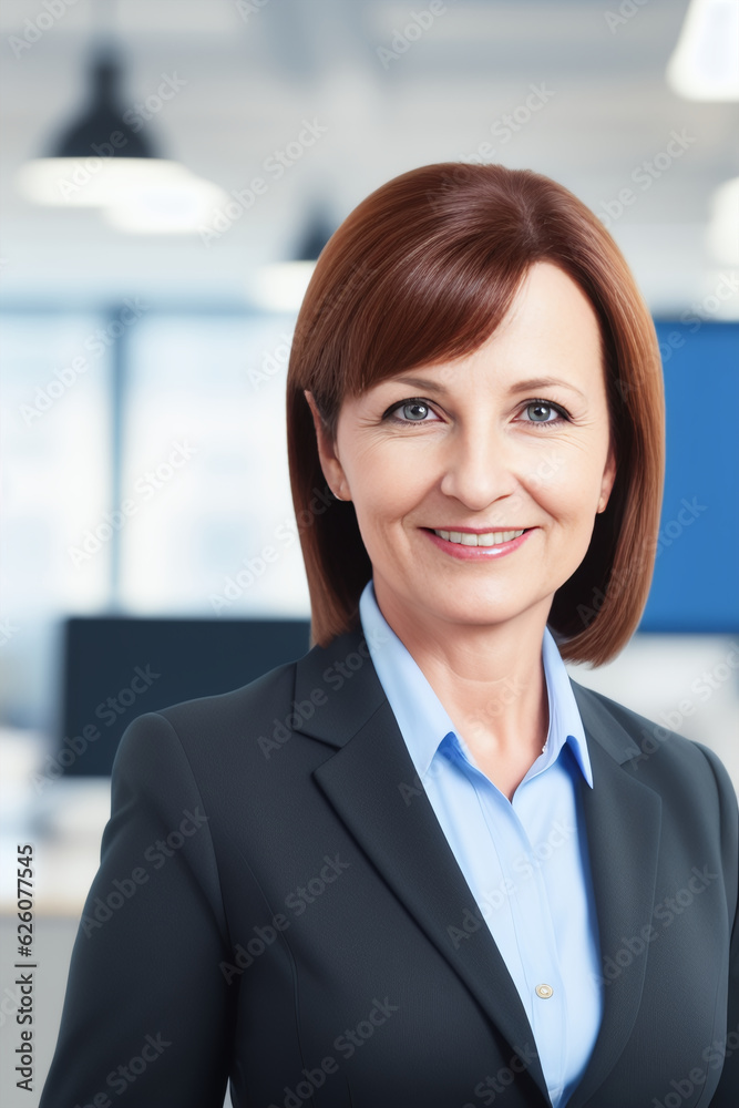Office worker looking towards camera with determined expression. Determination, productivity, career concept. Office worker looking towards camera with determined expression. Determination, productivity, career concept.