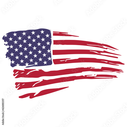 distressed American flag svg, tattered flag svg, flag eps, distressed flag vector, American flag illustration, flag vector