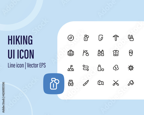 
Travel icons set. Tourism simple icon collection. Vector user interface iconset collection.