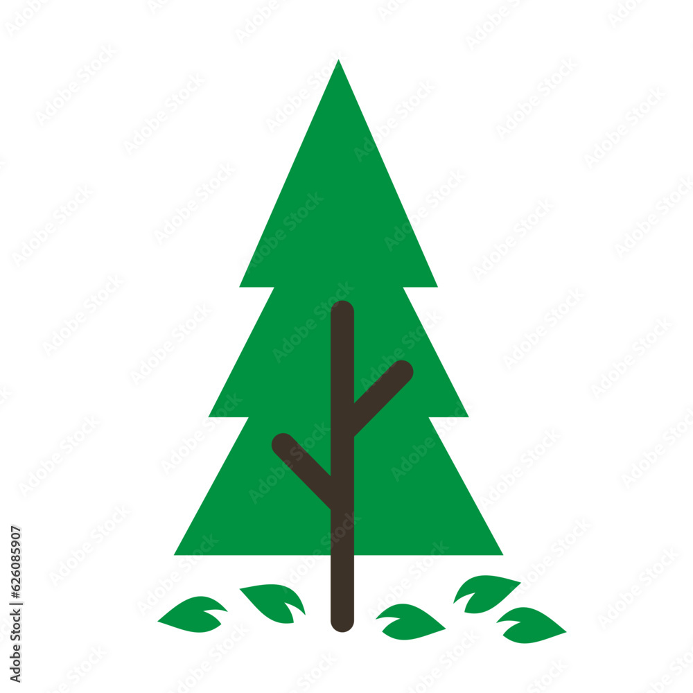 Forest Pine Trees Nature Flat Design Forest Pine Trees Nature Flat Design