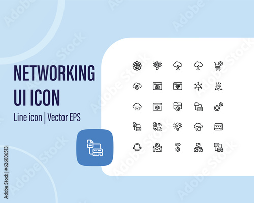 Connect icon set. Containing network, join, collaboration, connectivity, interaction, cable, integration and connection icons. Solid icon collection.
