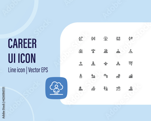 Creative business solutions-related icon set. Innovation team management. Editable stroke. Pixel Perfect at 64x64