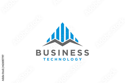 Triangle arrow head logo design rocket scifi icon symbol illustration