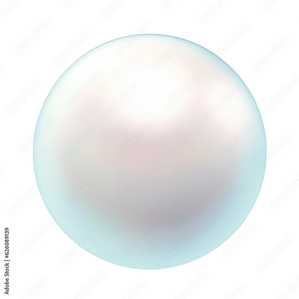 A string of pearls. isolated object, transparent background A string of pearls. isolated object, transparent background