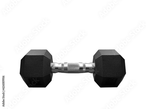 Black metal dumbbells  PNG transparent