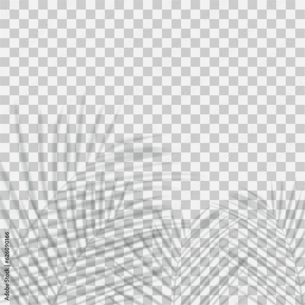 Fototapeta premium Vector transparent shadows overlay effect