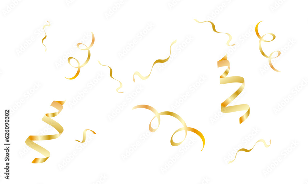 Fototapeta premium Vector golden confetti background