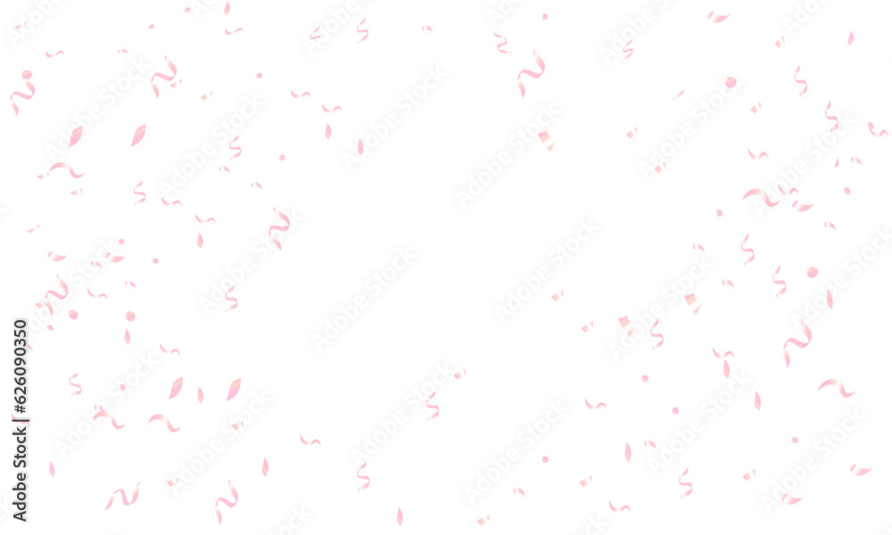 Vector pink confetti background