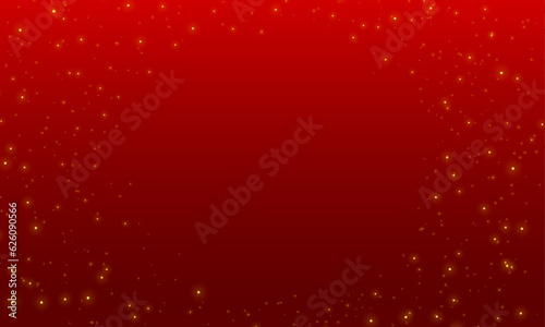 Vector abstract red background with glitter and bokeh