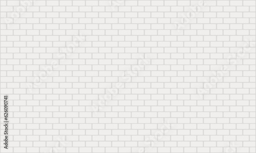 Vector brick wall painted in white