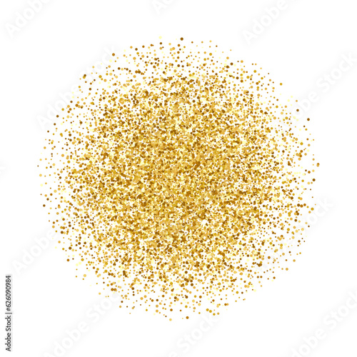 Vector golden glitter background.