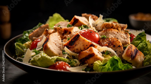 caesar salad with grilled chicken