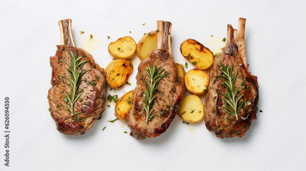 Lamb chops with potatoes Lamb chops with potatoes
