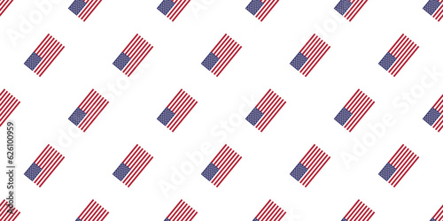 united states of america flag seamless pattern