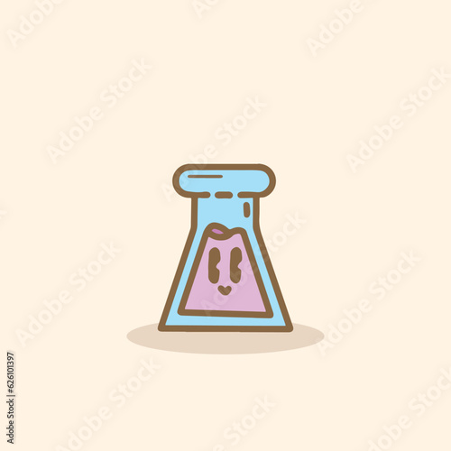 HAND DRAWING LAB CUTE CHARACTER VECTOR