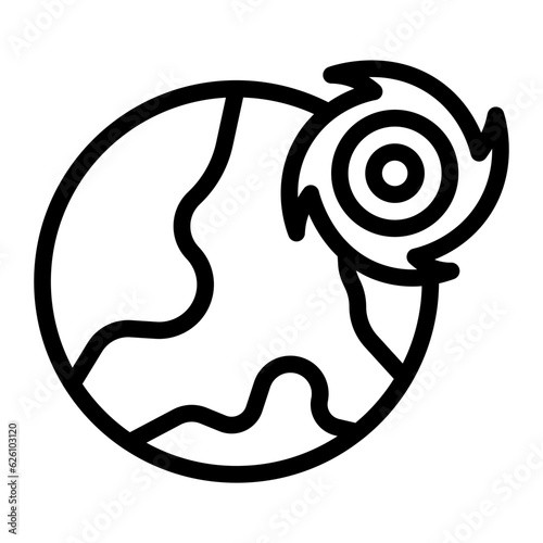 cylone line icon