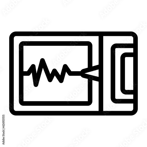 seismometer line icon