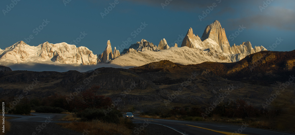 paisajes del sur patagonico en la zona del Chalten
