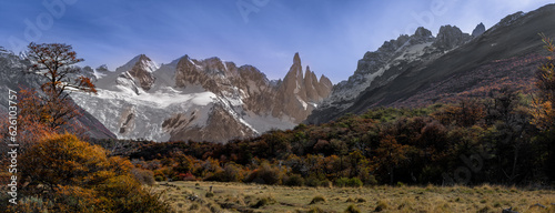 cerro aguja Saint EXupery, paisajes del sur patagonico en la zona del Chalten photo