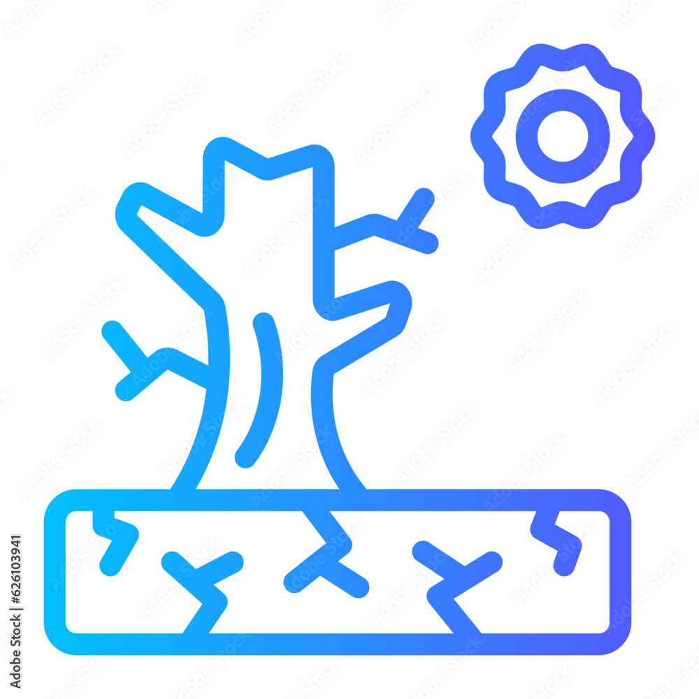 drought gradient icon
