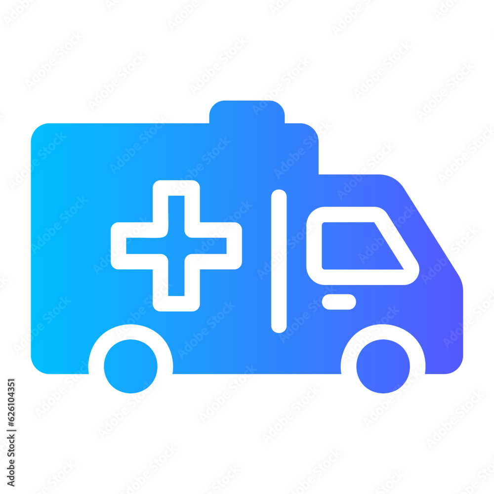 ambulance gradient icon ambulance gradient icon